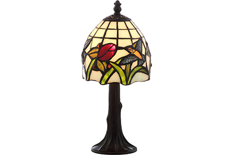 Hummingbird Tiffany Style LED Table Lamp 12 Inches, Bronze Finish
