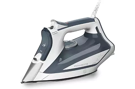 Rowenta Focus Stainless Steel Soleplate Steam Iron for Clothes Standard 400 Microsteam Holes