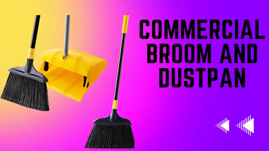 commercial broom and dustpan