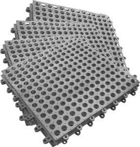Elevate Your Basement with EVANCENT 16Pack Drainage Interlocking