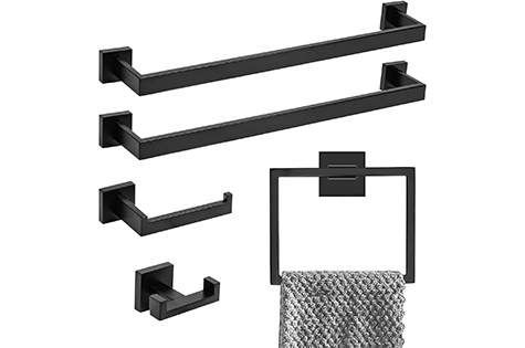 Enhance-Your-Bathroom-with-Lava-Odoro's-Matte-Black-Hardware-Set