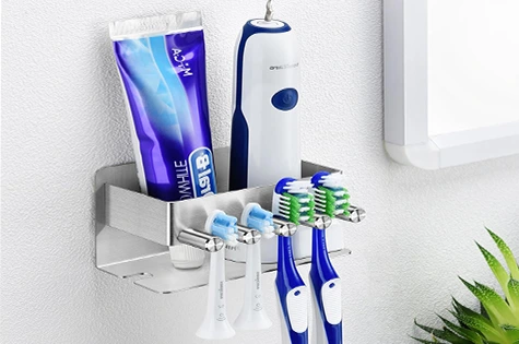 Yayinli Stainless Steel Toothbrush Holder